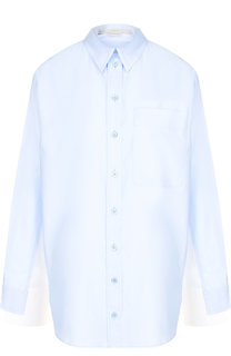 Хлопковая блуза с накладным карманом Stella McCartney