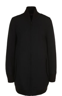 Шерстяной бомбер на молнии с карманами Yohji Yamamoto