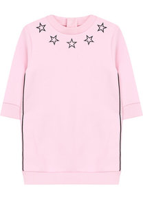 Хлопковое платье с принтом Givenchy