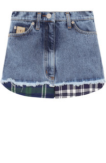 Джинсовая юбка с декоративной отделкой Natasha Zinko