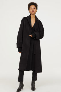 Пальто из смесовой шерсти H&M