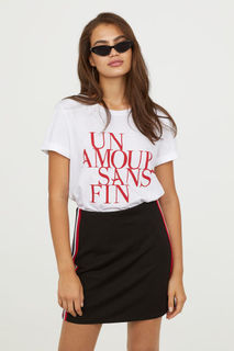 Короткая трикотажная юбка H&M