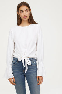 Блузка с узлом H&M