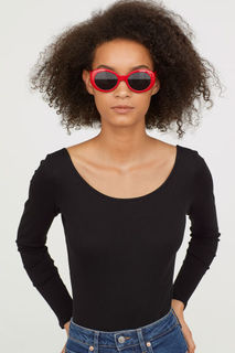 Боди с длинным рукавом H&M