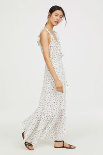 Длинное платье с оборками H&M