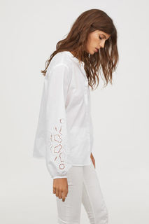 Блузка с пышным рукавом H&M