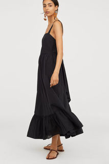 Хлопковое платье макси H&M