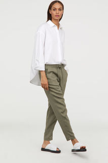 Льняные джоггеры H&M