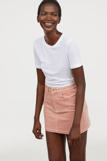 Короткая вельветовая юбка H&M