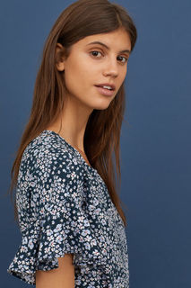 Платье с оборками и рисунком H&M