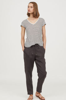 Льняные джоггеры H&M