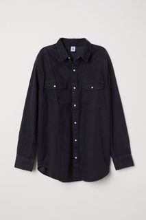 Джинсовая рубашка оверсайз H&M