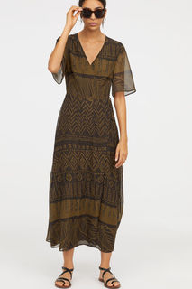 Длинное платье на запахе H&M