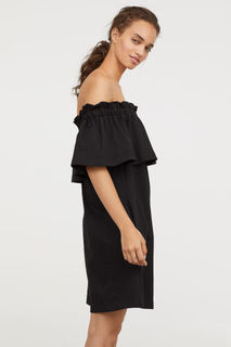 Платье с открытыми плечами H&M