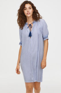 Платье с v-образным вырезом H&M
