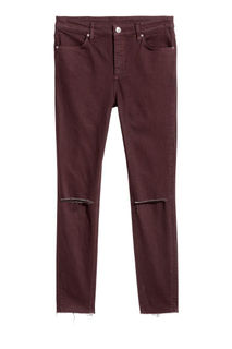 Джинсы Skinny Regular Ripped H&M
