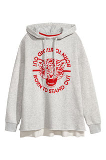 Худи с вышивкой H&M