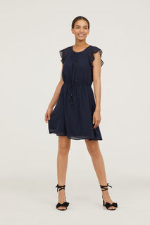 Платье с оборками на рукавах H&M