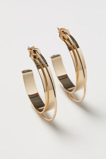 Серьги в форме колец H&M
