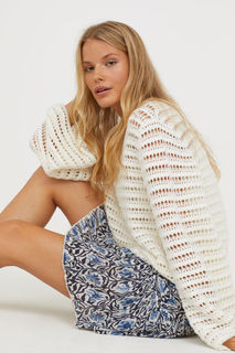 Юбка из жатой ткани H&M