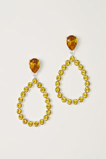 Серьги капли со стразами H&M