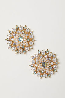 Серьги со стразами H&M