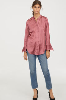 Атласная блузка H&M