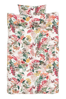 Постельное белье с цветами H&M