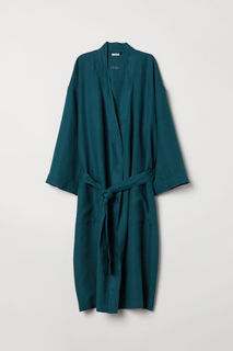 Халат из стираного льна H&M