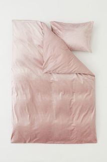 Бархатное постельное белье H&M