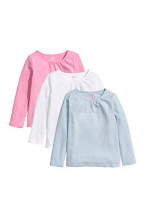 3 футболки с длинным рукавом H&M