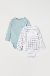2 боди с длинным рукавом H&M