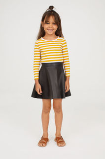 Юбка из искусственной кожи H&M