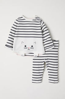 Топ и легинсы из хлопка H&M