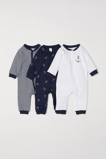 3 хлопковые пижамы H&M