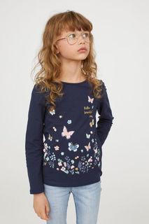 Футболка с длинным рукавом H&M