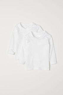 2 хлопковые футболки H&M