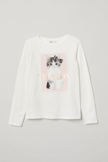 Футболка с длинным рукавом H&M