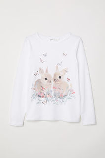 Футболка с длинным рукавом H&M