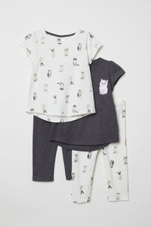 2 пижамы из трикотажа H&M