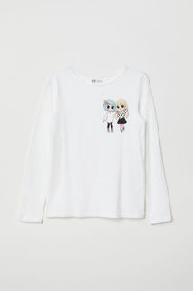 Футболка с длинным рукавом H&M