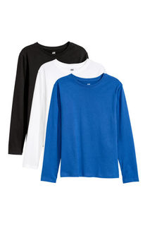 3 футболки с длинным рукавом H&M
