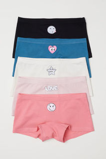 5 пары хлопковых трусиков H&M