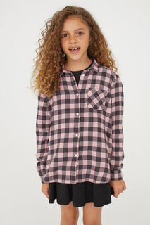Рубашка из хлопковой фланели H&M