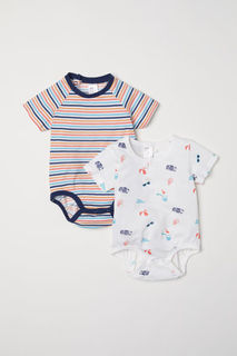 2 боди из хлопка H&M