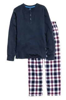 Пижама, топ и брюки H&M