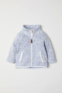 Вязаная флисовая куртка H&M