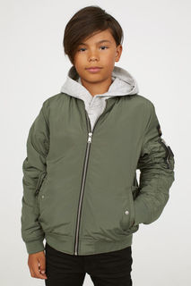 Утепленная куртка бомбер H&M