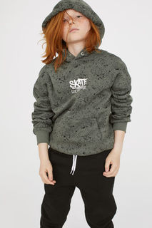Худи с принтом H&M