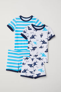 2 трикотажные пижамы H&M